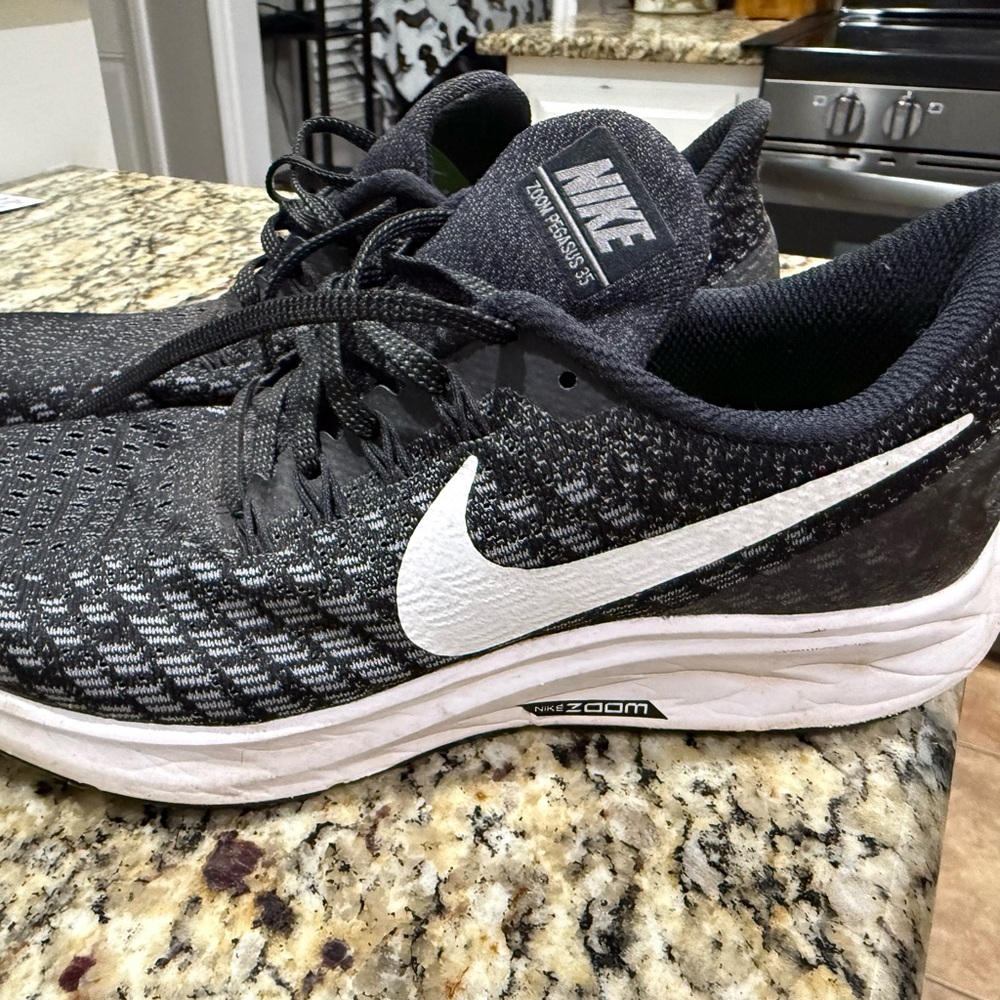 Nike Black and White Zoom Sneakers